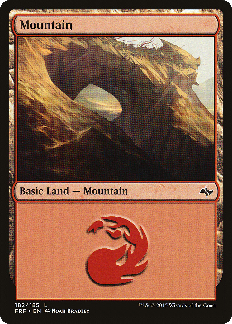Mountain (182) (FRF-182) [Fate Reforged] Foil MTG Single Wizards of the Coast