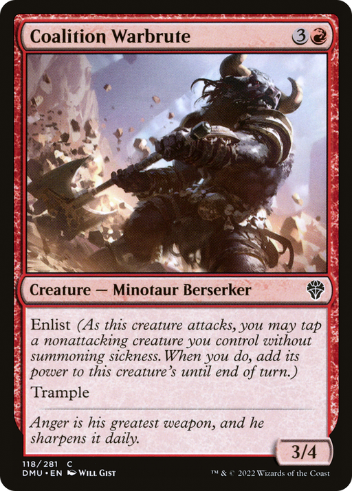 Coalition Warbrute (DMU-118) [Dominaria United] MTG Single Wizards of the Coast