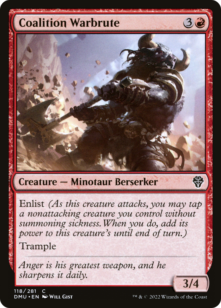 Coalition Warbrute (DMU-118) [Dominaria United] Foil MTG Single Wizards of the Coast