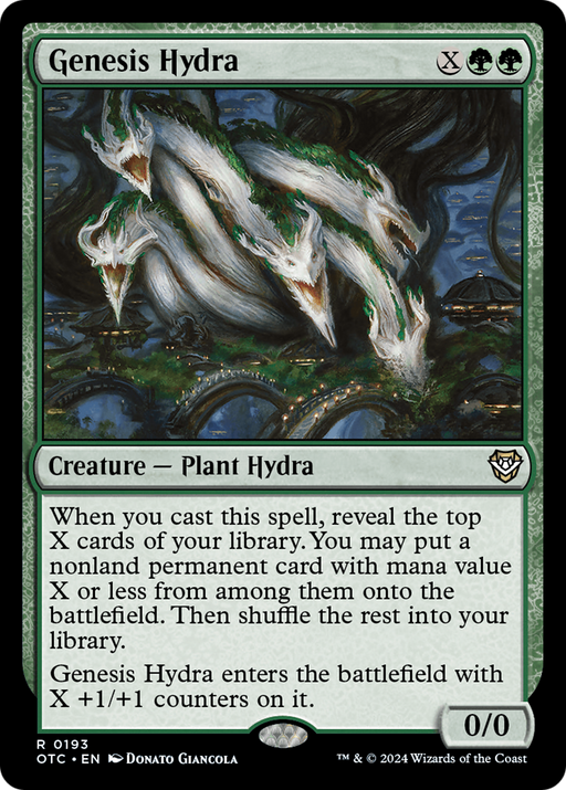Genesis Hydra (OTC-193) [Outlaws of Thunder Junction Commander] MTG Single Wizards of the Coast