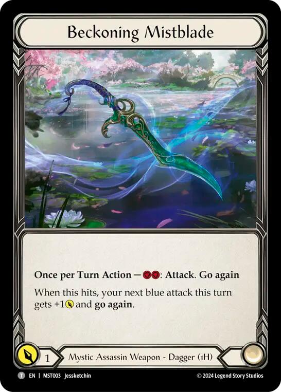 Cosmo, Scroll of Ancestral Tapestry // Beckoning Mistblade [MST130 // MST003] (Part the Mistveil) Flesh And Blood Single Flesh And Blood   