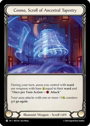 Cosmo, Scroll of Ancestral Tapestry // Beckoning Mistblade [MST130 // MST003] (Part the Mistveil) Flesh And Blood Single Flesh And Blood   