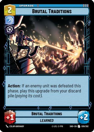 Brutal Traditions (038/262)[Shadows of the Galaxy] Star Wars: Unlimited Single Disney
