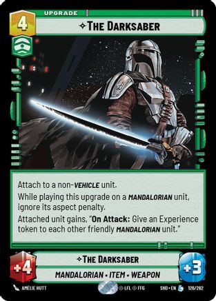 The Darksaber (126/262)[Shadows of the Galaxy] Foil Star Wars: Unlimited Single Disney