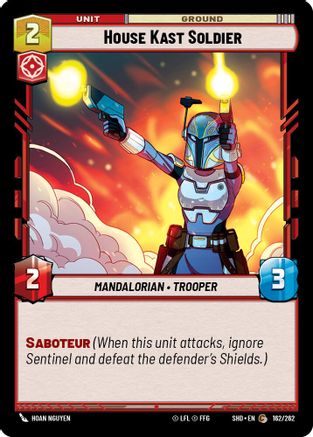 House Kast Soldier (162/262)[Shadows of the Galaxy] Foil Star Wars: Unlimited Single Disney
