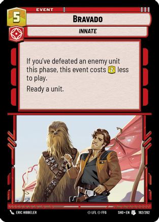 Bravado (182/262)[Shadows of the Galaxy] Foil Star Wars: Unlimited Single Disney