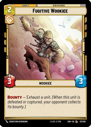 Fugitive Wookiee (211/262)[Shadows of the Galaxy] Star Wars: Unlimited Single Disney