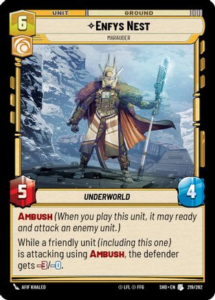 Enfys Nest - Marauder (219/262)[Shadows of the Galaxy] Star Wars: Unlimited Single Disney