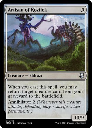 Artisan of Kozilek (Ripple Foil) (M3C-153) [Modern Horizons 3 Commander] Foil MTG Single Wizards of the Coast