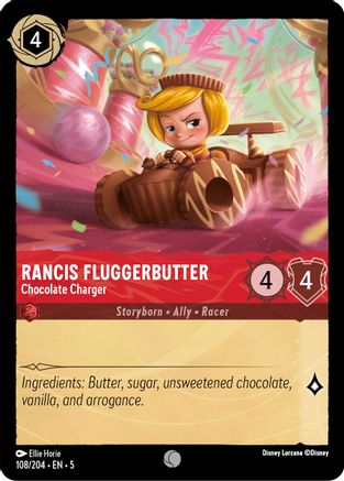 Rancis Fluggerbutter - Chocolate Charger (108/204) [Shimmering Skies] Cold Foil Lorcana Single Disney