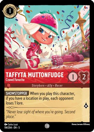 Taffyta Muttonfudge - Crowd Favorite (114/204) [Shimmering Skies] Lorcana Single Disney