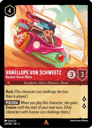 Vanellope von Schweetz - Random Roster Racer (124/204) [Shimmering Skies] Lorcana Single Disney