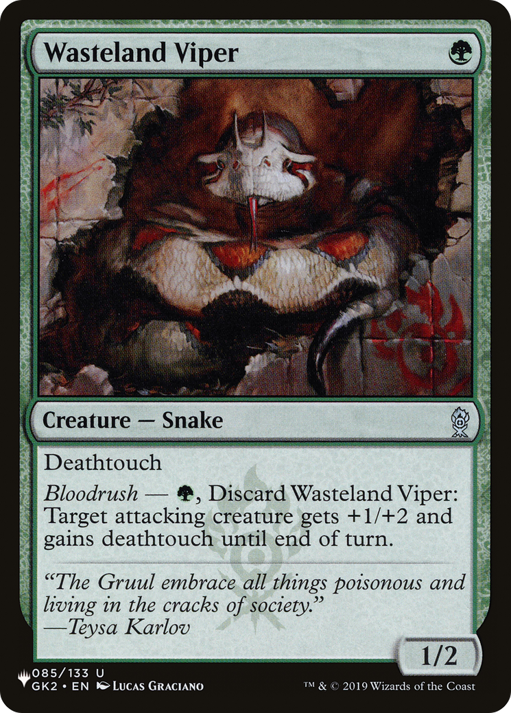 Wasteland Viper (LIST-GK2-85) [Mystery Booster] The List MTG Single Wizards of the Coast