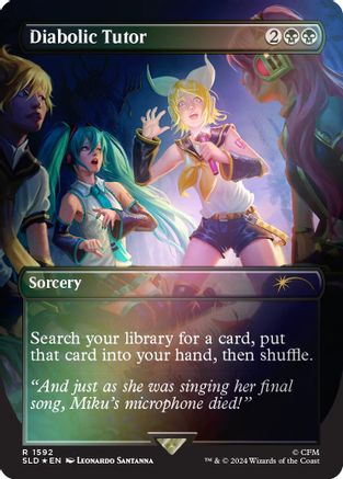 Diabolic Tutor (1592) (Rainbow Foil) (SLD-1592) [Secret Lair Drop Series] Foil