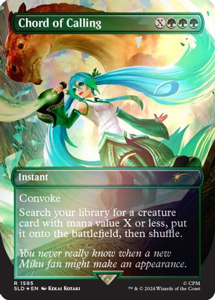Chord of Calling (1595) (Rainbow Foil) (SLD-1595) [Secret Lair Drop Series] Foil