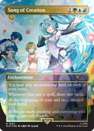 Song of Creation (Rainbow Foil) (SLD-1603) [Secret Lair] Drop Series Foil MTG Single Wizards of the Coast