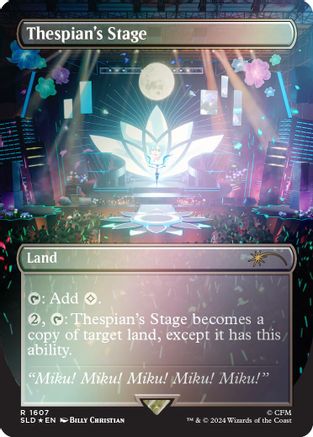 Thespian's Stage (1607) (Rainbow Foil) (SLD-1607) [Secret Lair] Drop Series Foil MTG Single Wizards of the Coast