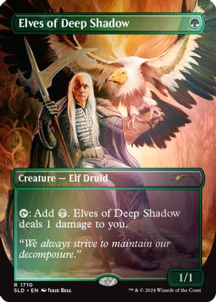 Elves of Deep Shadow (Rainbow Foil) (SLD-1710) [Secret Lair] Drop Series Foil MTG Single Wizards of the Coast