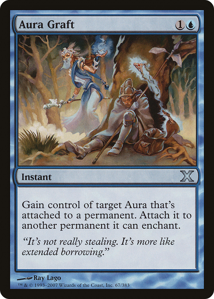 Aura Graft (10E-067) [Tenth Edition] Foil MTG Single Wizards of the Coast