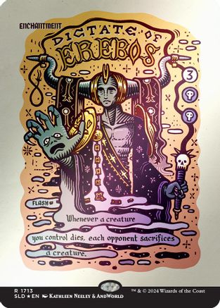 Dictate of Erebos (Rainbow Foil) (SLD-1713) [Secret Lair] Drop Series Foil MTG Single Wizards of the Coast