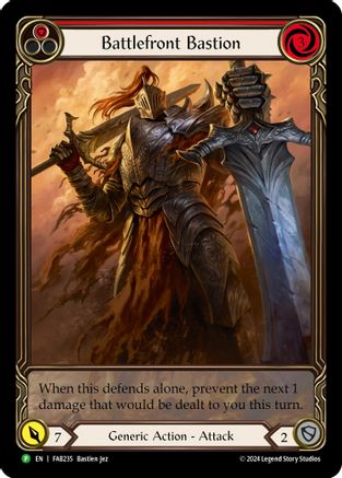 Battlefront Bastion [FAB235] (Promo)  Rainbow Foil Flesh And Blood Single Flesh And Blood   