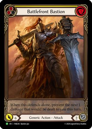 Battlefront Bastion [FAB236] (Promo)  Rainbow Foil Flesh And Blood Single Flesh And Blood   
