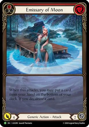 Emissary of Moon [LGS299] (Promo)  Rainbow Foil Flesh And Blood Single Flesh And Blood   