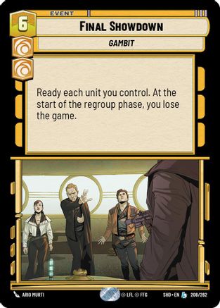 Final Showdown (208/262)[Shadows of the Galaxy] Foil Star Wars: Unlimited Single Disney