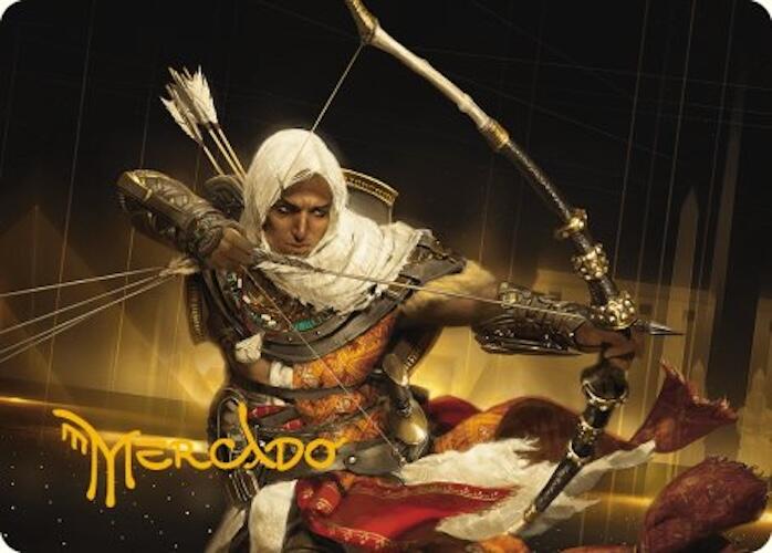Bayek of Siwa Art Card (Gold-Stamped Signature) [Art Series] Assassin's Creed MTG Single Magic: The Gathering