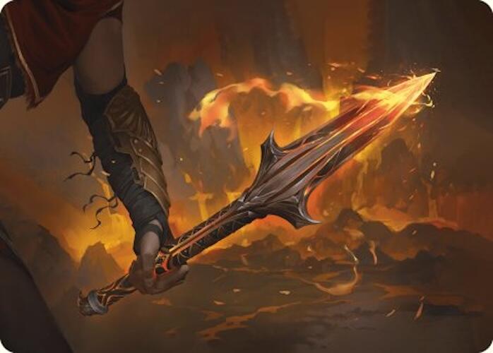 The Spear of Leonidas Art Card [Art Series] Assassin's Creed MTG Single Magic: The Gathering