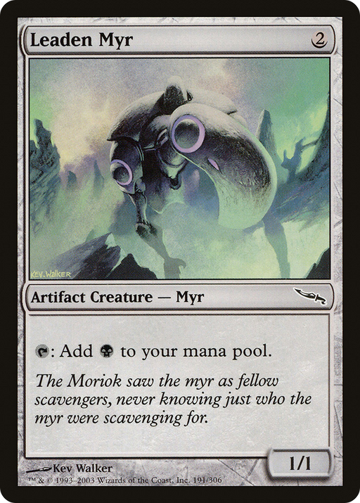 Leaden Myr (MRD-191) [Mirrodin] MTG Single Wizards of the Coast