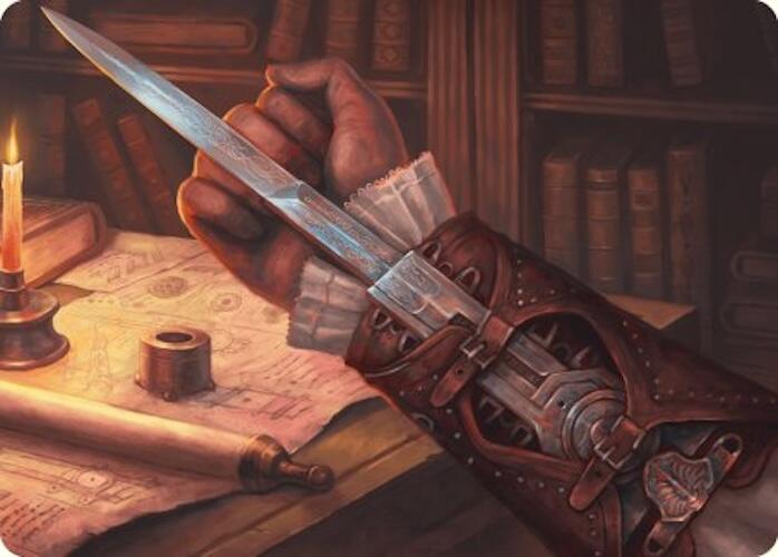 Hidden Blade Art Card [Art Series] Assassin's Creed MTG Single Magic: The Gathering