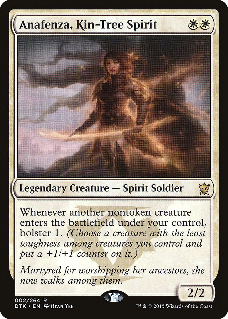 Anafenza, Kin-Tree Spirit (DTK-002) [Dragons of Tarkir] Foil MTG Single Wizards of the Coast
