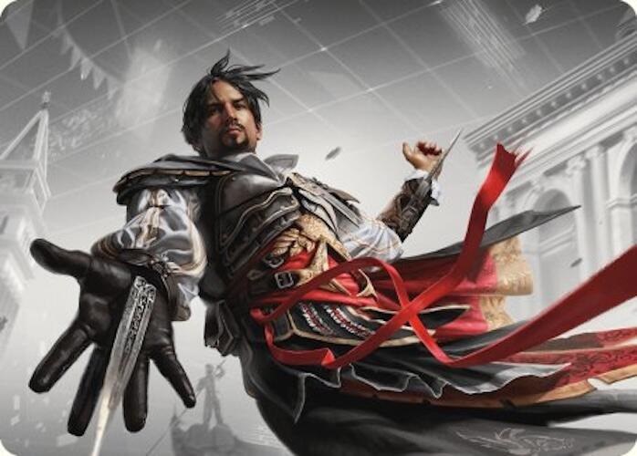 Ezio Auditore da Firenze Art Card [Art Series] Assassin's Creed MTG Single Magic: The Gathering