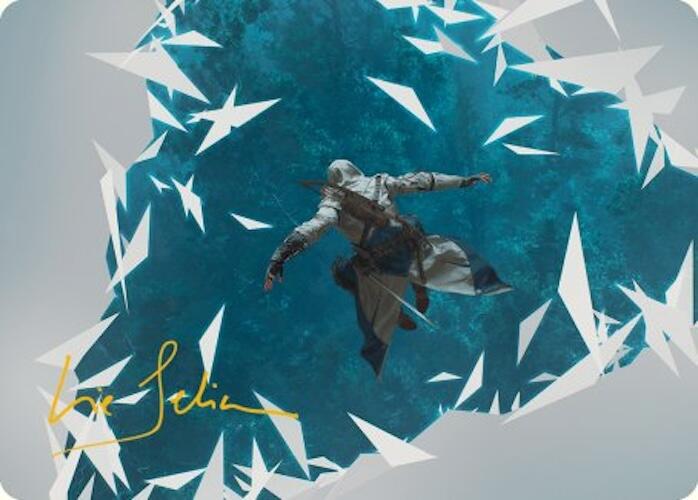 Restart Sequence Art Card (Gold-Stamped Signature) [Art Series] Assassin's Creed MTG Single Magic: The Gathering