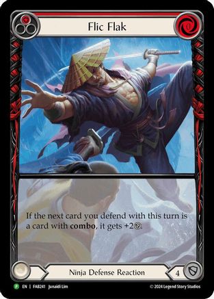 Flic Flak [FAB241] (Promo)  Rainbow Foil Flesh And Blood Single Flesh And Blood   