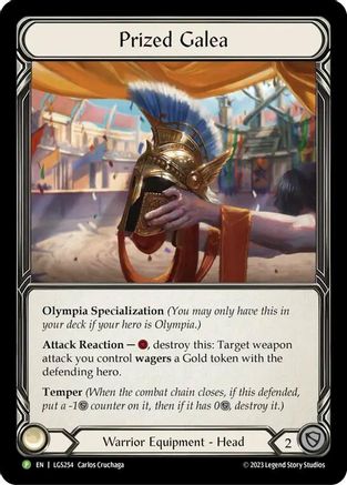 Prized Galea [LGS254] (Promo)  Cold Foil Flesh And Blood Single Flesh And Blood   
