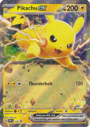 Pikachu ex (Pikachu 60) (106) Holofoil [Misc: Battle Academy 2024] Pokemon Single Pokémon