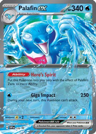 Palafin ex - 126 (126) Holofoil [Promos: SV Promo Cards] Pokemon Single Pokémon