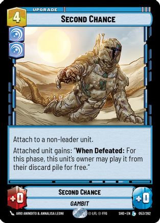 Second Chance (053/262)[Shadows of the Galaxy] Foil Star Wars: Unlimited Single Disney