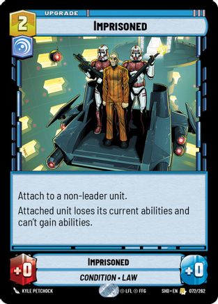 Imprisoned (072/262)[Shadows of the Galaxy] Foil Star Wars: Unlimited Single Disney