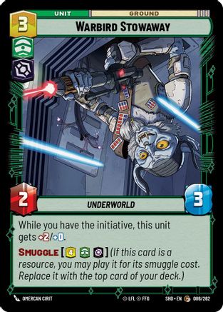 Warbird Stowaway (086/262)[Shadows of the Galaxy] Star Wars: Unlimited Single Disney