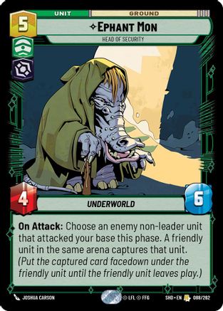 Ephant Mon - Head of Security (088/262)[Shadows of the Galaxy] Star Wars: Unlimited Single Disney