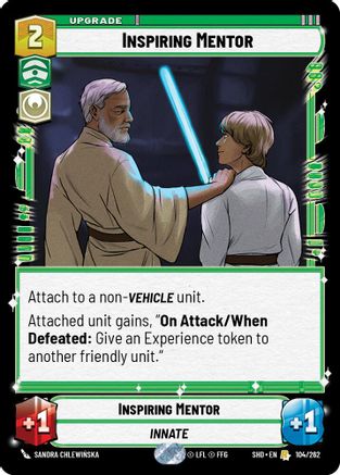 Inspiring Mentor (104/262)[Shadows of the Galaxy] Foil Star Wars: Unlimited Single Disney