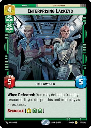 Enterprising Lackeys (107/262)[Shadows of the Galaxy] Foil Star Wars: Unlimited Single Disney