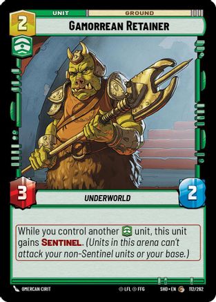 Gamorrean Retainer (112/262)[Shadows of the Galaxy] Star Wars: Unlimited Single Disney