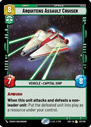 Arquitens Assault Cruiser (122/262)[Shadows of the Galaxy] Foil Star Wars: Unlimited Single Disney