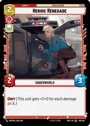 Heroic Renegade (146/262)[Shadows of the Galaxy] Star Wars: Unlimited Single Disney