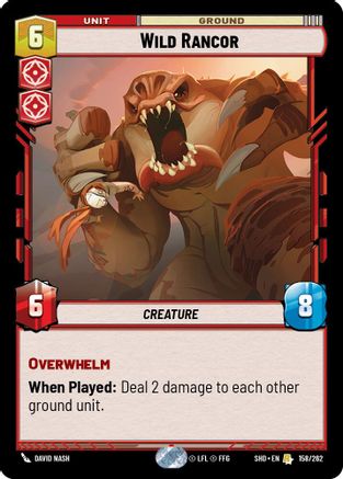 Wild Rancor (158/262)[Shadows of the Galaxy] Star Wars: Unlimited Single Disney