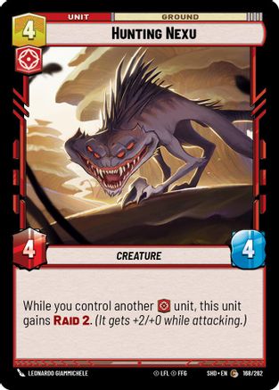 Hunting Nexu (168/262)[Shadows of the Galaxy] Star Wars: Unlimited Single Disney